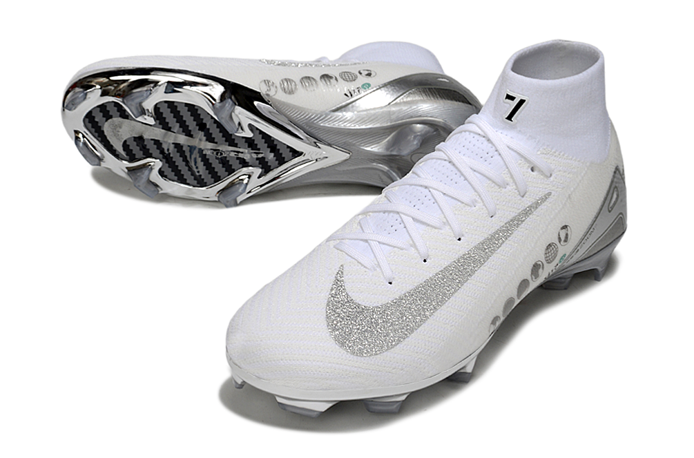AIR ZOOM MERCURIAL HIGH VAPOR 16 X VINI JR WHITE GREY