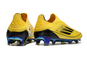 F50 ELITE LACELESS YELLOW BLACK GOLD
