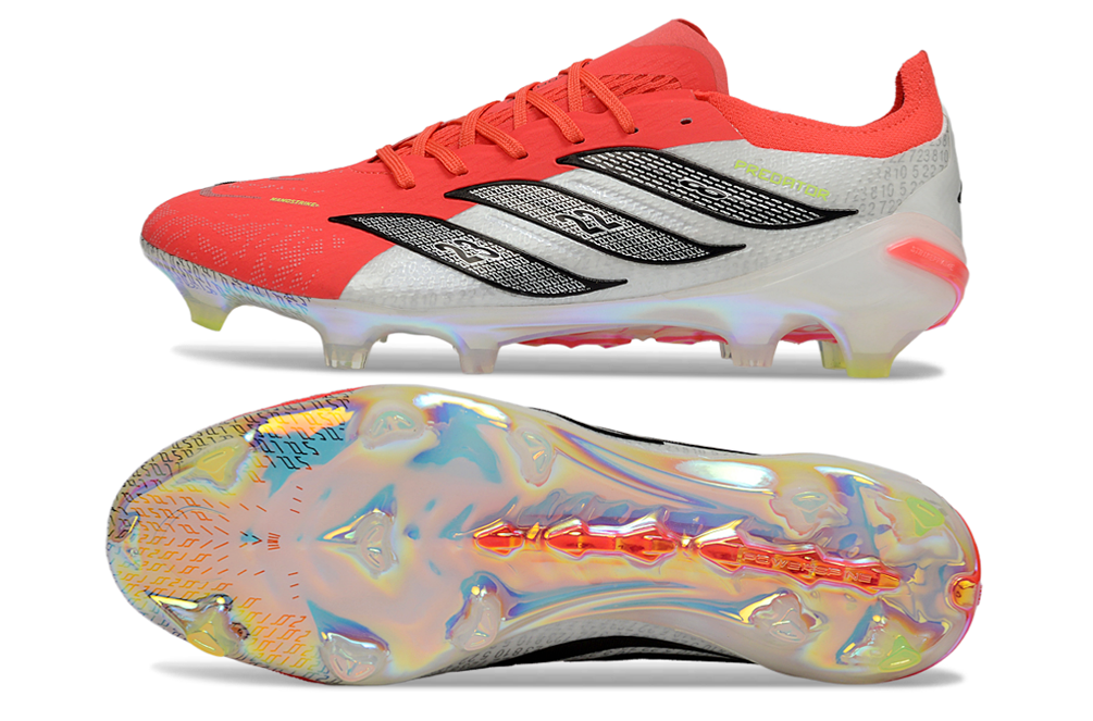 PREDATOR ACCURACY FG WHITE RED CORAL