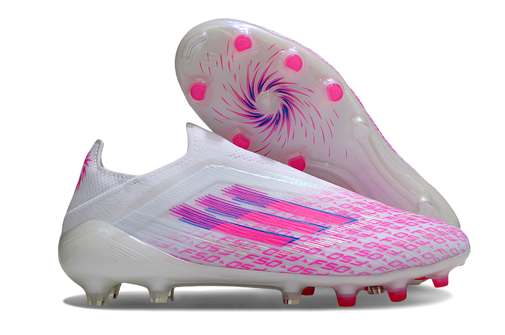 F50 ELITE LIGHTSTRIK LACELESS PINK WHITE