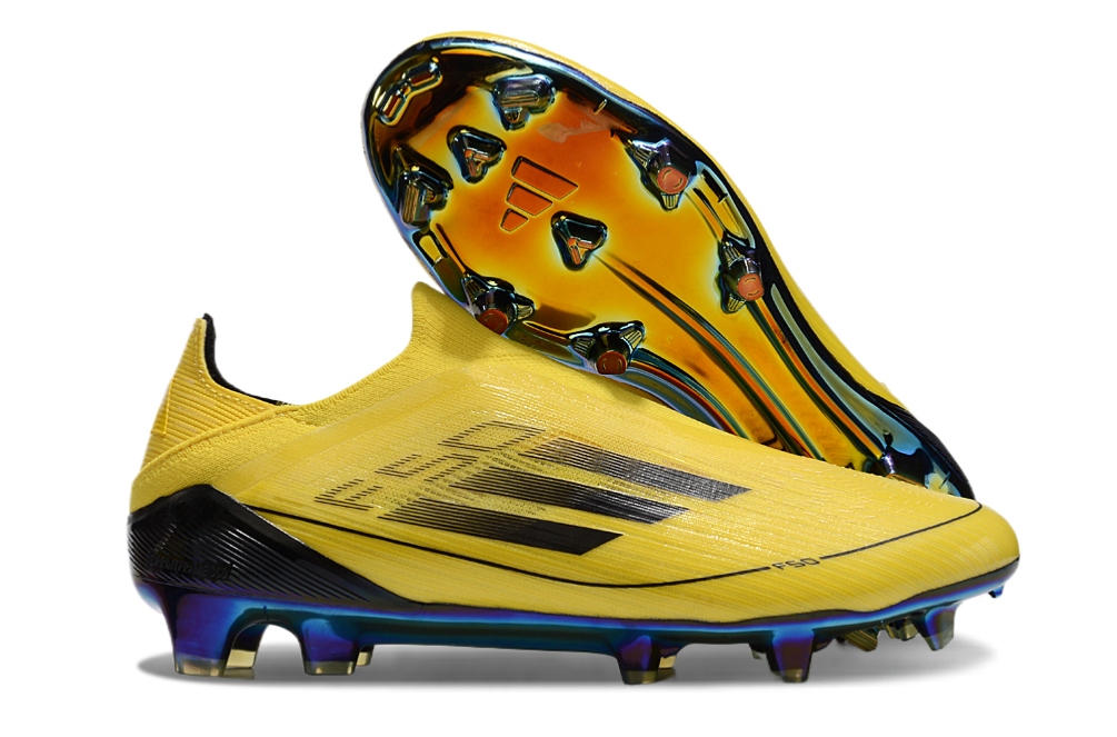 F50 ELITE LACELESS YELLOW BLACK GOLD