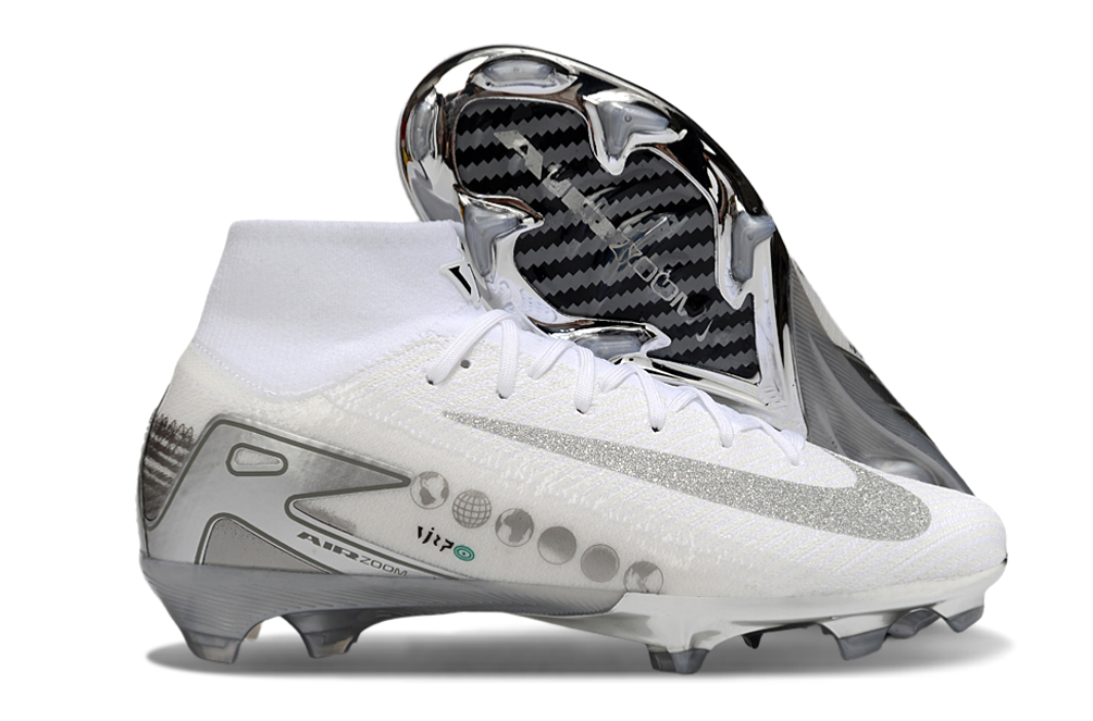 AIR ZOOM MERCURIAL HIGH VAPOR 16 X VINI JR WHITE GREY