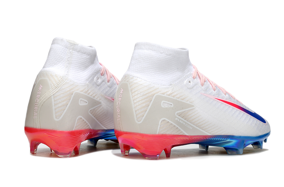 AIR ZOOM MERCURIAL HIGH VAPOR 16 WHITE BLUE PINK