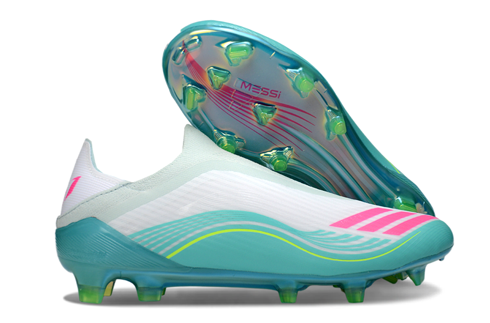 F50 TF MESSI LACELESS WHITE GREEN
