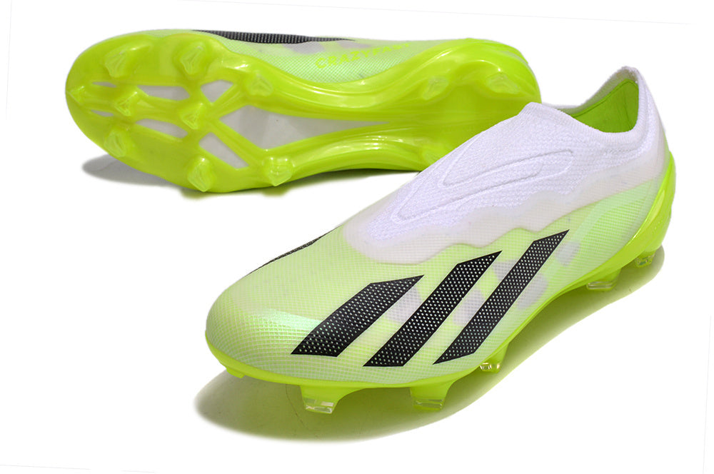 CRAZYFAST X1 WHITE NEON YELLOW LACELESS