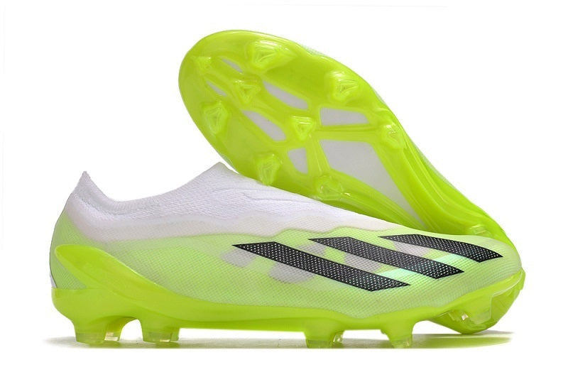 CRAZYFAST X1 WHITE NEON YELLOW LACELESS